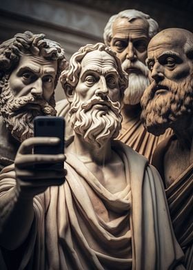 Greek Philosophers Selfie