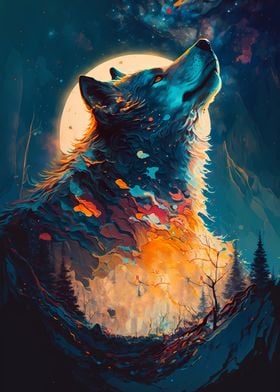 Wolf Fanciful imagery