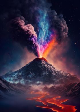 Erupting Space Volcano