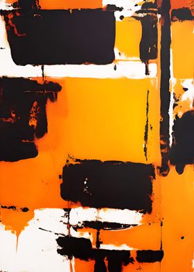 Orange Abstract Painting