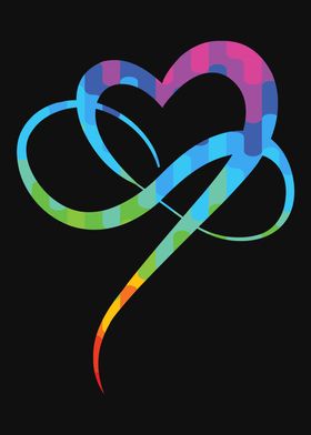 Heart Symbol Rainbow Color