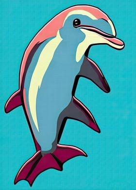 Pop Art Dolphin 04