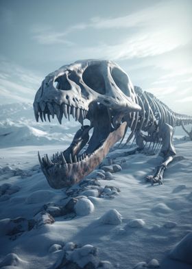 Harsh Winter TRex Fossil 