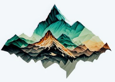 Abstract Mountain 