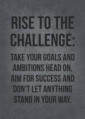 Rise To The Challenge