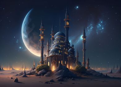 ramadan mosque background