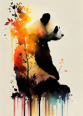 Panda Watercolor