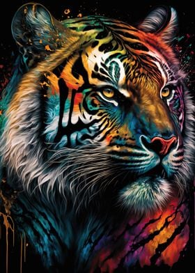 Tiger colorful