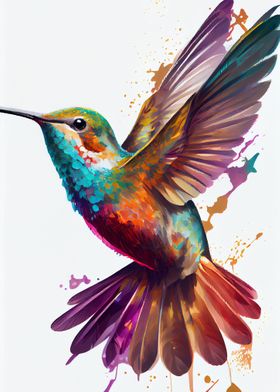 Hummingbird Watercolor