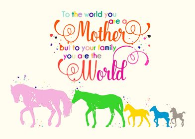 Horse Family Mother Quote 