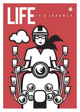 Life is a Journey Vespa