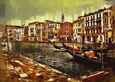 Gondolas in Venice