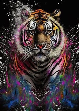 Tiger colorful