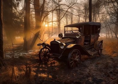 Abandoned Vintage Car 