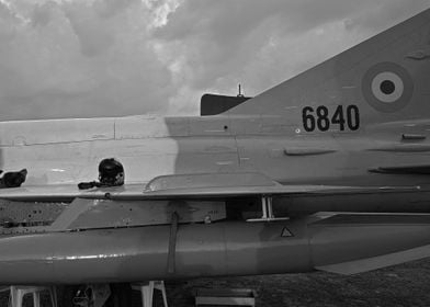 MiG21 and a flight helmet