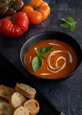 Tomato and Basil soup