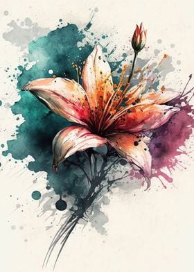 watercolor flower 