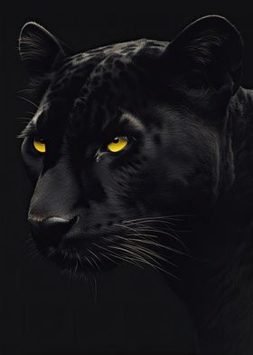 Sleek Wild Black Panther