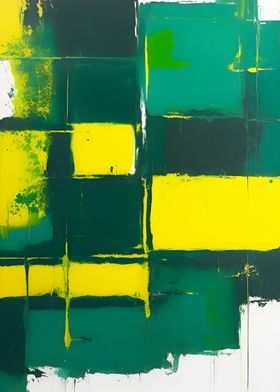 Green and Yellow Abstract