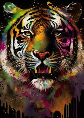 Tiger colorful