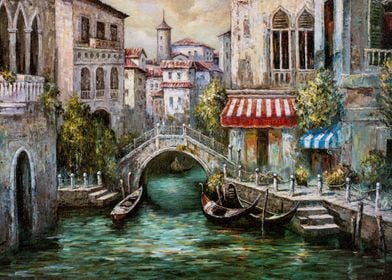 Gondolas in Venice