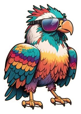 Eagle with Sunglasses