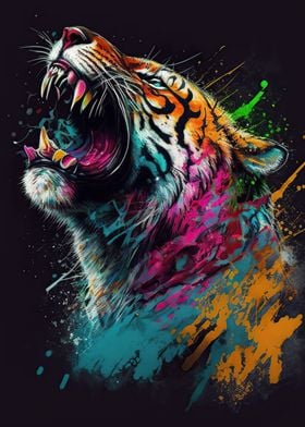 Tiger colorful