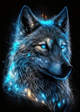 Magic frost wolf
