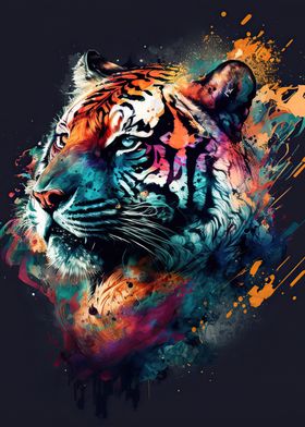 Tiger colorful