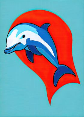 Pop Art Dolphin 05