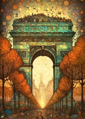 Arc de Triomphe abstract 2