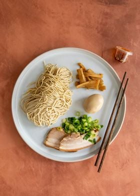 Ramen Prep Ingredients 