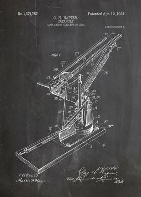 Catapult patent 1921