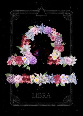 Floral Zodiac Libra