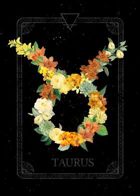 Floral Zodiac Taurus