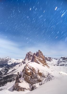 Snow in the mountains