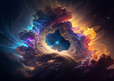 Colorful Space Abstract