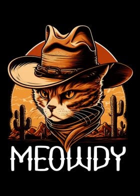 Meowdy Cat Cowboy Kitten