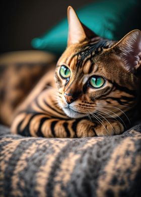 Cat chilling on Couch