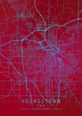 Youngstown Usa City Map