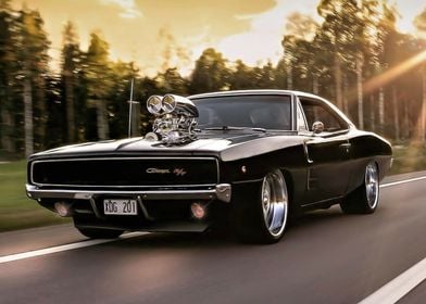 Dodge Charger on Street