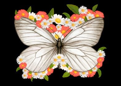 Cute Daisy Butterfly