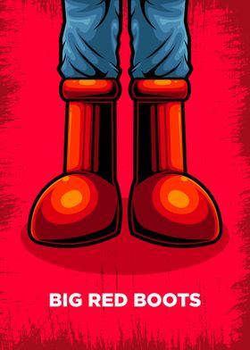 Red Boot Shoe