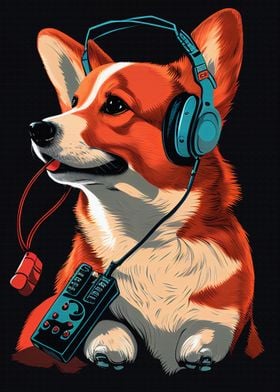 Cute Corgi Gaming