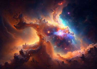 Colorful Space Abstract