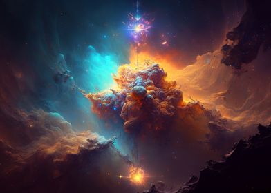 Colorful Space Abstract