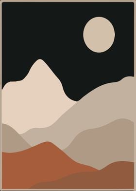 Night Sky Bohemian Poster