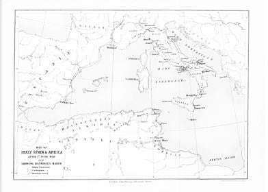 Africa Italy Spain map