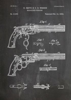 Smith and wesson gun 1854