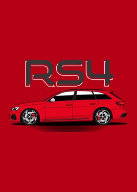 RS4 Wagon Car Red Candy